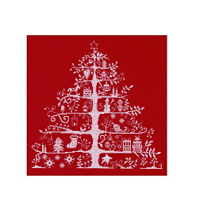 DMC �f�B�[�G���V�[ �N���X�X�e�b�`�L�b�g Christmas Tree L�farbre aux cadeaux JPBK557R �b�m�� yousai �\�[�C���O sewing ��| �ٖD �z���E�`