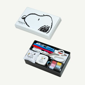 Misasa ミササ ソーイングセット スヌーピー コンパクトタイプ ホワイト (9点入り) No.8652 |洋裁 yousai ソーイング sewing 手芸 裁縫 ホリウチ