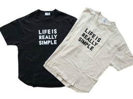 【新作】【2024'SS】【GENERATOR(baby room)】LIFE IS SIMPLE Tシャツ (F)