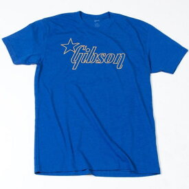 Gibson Star Logo T-Shirt (Blue) / Size: Small [GA-STRMSM] アパレル Tシャツ (楽器アクセサリ)