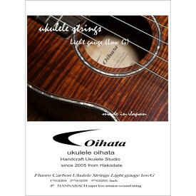 Oihata Ukulele Strings ライトゲージ Low-G Set 弦 ウクレレ弦 (楽器アクセサリ)