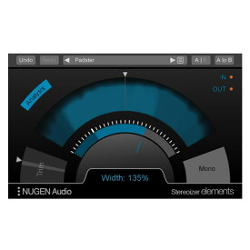 Nugen Audio Stereoizer Elements（オンライン納品専用)(代引不可) プラグインソフト ダイナミクス・EQ (DTM)