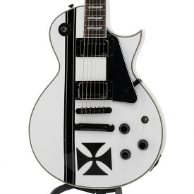 LTD IRON CROSS (Snow White w/Black Stripes) [James Hetfield Model] レスポールタイプ (エレキギター)