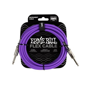 ERNIE BALL Flex Cable Purple 10ft #6415 シールドコード シールドコード (楽器アクセサリ)