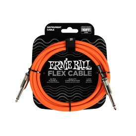 ERNIE BALL Flex Cable Orange 10ft #6416 シールドコード シールドコード (楽器アクセサリ)