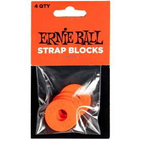 ERNIE BALL #5620 STRAP BLOCKS 4PK - RED (4枚入り) ギター・ベース用パーツ その他パーツ (楽器アクセサリ)