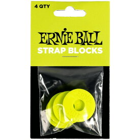 ERNIE BALL #5622 STRAP BLOCKS 4PK - GREEN (4枚入り) ギター・ベース用パーツ その他パーツ (楽器アクセサリ)