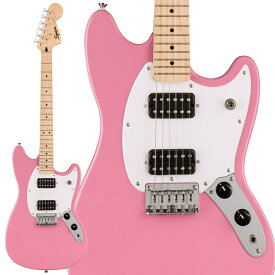 あす楽 Squier by Fender Squier Sonic Mustang HH (Flash Pink/Maple Fingerboard) MGタイプ (エレキギター)