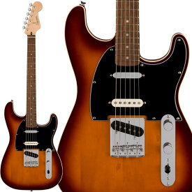 Squier by Fender Paranormal Custom Nashville Stratocaster (Chocolate 2-Color Sunburst/Laurel Fingerboard ) STタイプ (エレキギター)
