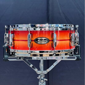 Pearl Masters Maple Gum Snare Drum 14×5 - #857 Suburst Red Stripe [MMGC1450S/N #857]【イベント展示特価品】 スネアドラム (ドラム)