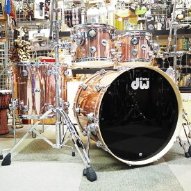 dw Collector’s Pure Maple 4pc Kit / 333 Shell [22BD，16FT，12&10TT / Rose Copper Finish Ply] ドラムセット (ドラム)
