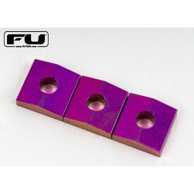 FU-Tone Titan Lock Nut Block Set (3)-PURPLE ギター・ベース用パーツ ナット (楽器アクセサリ)