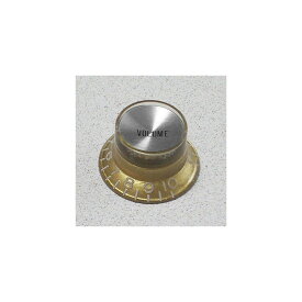 Montreux Selected Parts / Metric Reflector Knob Volume Gold (Silver Top) [8857] ギター・ベース用パーツ ノブ・スイッチキャップ・プレート (楽器アクセサリ)