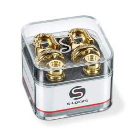 Schaller Strap Lock System S-Locks #14010501/Gold ギター・ベース用パーツ ストラップピン (楽器アクセサリ)