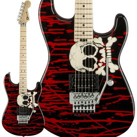 Charvel Warren DeMartini Signature Pro-Mod Blood and Skull STタイプ (エレキギター)