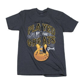 Gibson Played By The Greats T (Charcoal) / Size: Small [GA-PBGMSM] アパレル Tシャツ (楽器アクセサリ)