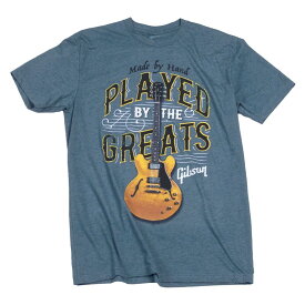 Gibson Played By The Greats T (Indigo) / Size: Small [GA-PBIMSM] アパレル Tシャツ (楽器アクセサリ)