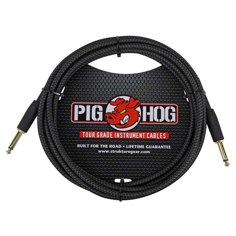新商品 シールドケーブル PIG HOGVintage Series 安心の実績 高価 買取 強化中 Inst WOVEN BLACK Cable 10ft
