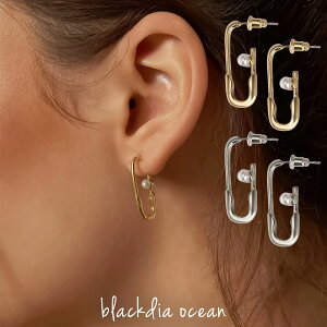 【10/27まで最大30%OFFクーポン】 ピアス ニュアンス パール ニッケルフリー 金属アレルギー対応 セーフティピン スタッドピアス 安全ピン 両耳セット 2個セット 大人 かわいい ゴールド 金