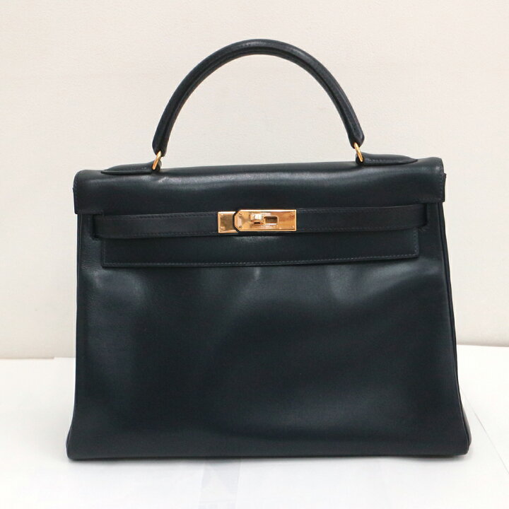 楽天市場】エルメス ケリー32 内縫い HERMES ボックスカーフ/ブルー 