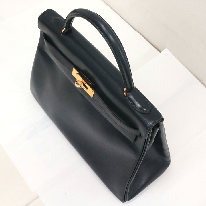 楽天市場】エルメス ケリー32 内縫い HERMES ボックスカーフ/ブルー 