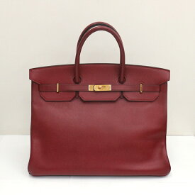 エルメス　バーキン40cm　HERMES　クシュベル/ボルドー(赤色) ゴールド金具 ◯Y刻印【中古】AB《返品可》【質屋出品】【送料無料】