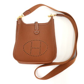 エルメス　エブリンTPM ミニ 16 ショルダーバッグ Hermes トリヨンクレマンス/ブラウン×ゴールド金具 B刻印【中古】美品《返品可》【質屋出品】【送料無料】