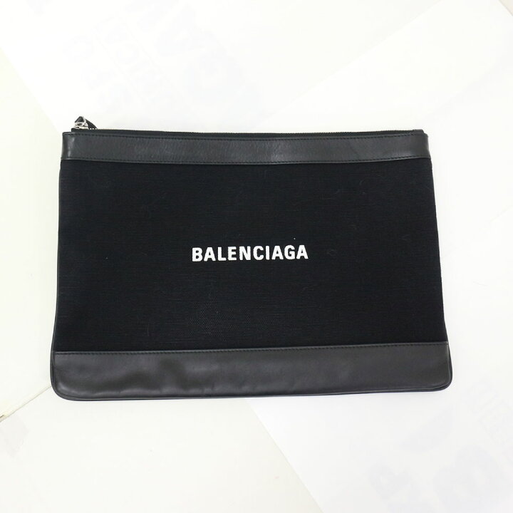 楽天市場】バレンシアガ クラッチバッグ BALENCIAGA レザー×キャンバス 