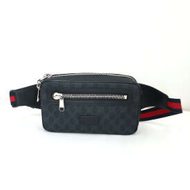 グッチ ボディバッグ GUCCI GGスプリームキャンバス/ブラック 474293中古美品《返品可》【質屋出品】【送料無料】