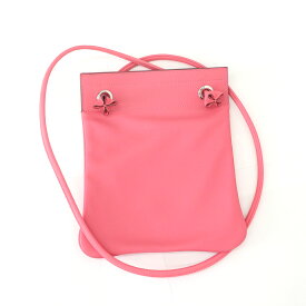 エルメス サック アリーヌ ミニ ショルダーバッグ Hermes アニューミロ×ヴォースイフト/ローズアザレ C刻印【中古】美品《返品可》【質屋出品】【送料無料】
