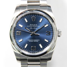 ロレックス　オイスターパーペチュアル　エアキング　114200　ランダムSS オートマ　ROLEX 【中古】A《返品可》【質屋出品】【送料無料】