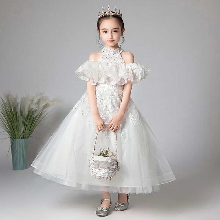 楽天市場】子供ドレス ピアノ発表会 ドレス 袖あり ロングドレス  