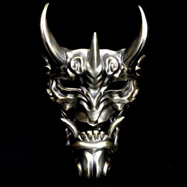 仮面 はんにゃ 般若のお面 飾り 仮装パーティー 怖い マスク 銅 仮面舞踏会 お祭 ハロウィン コスプレ インテリア 樹脂 銀 Cosplay クリスマス 和風 赤 Halloween お面