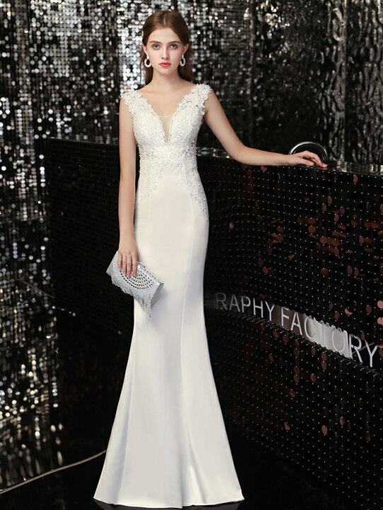 楽天市場 ウエディングドレス 二次会 ロングドレス 演奏会 マーメイドドレス 花嫁 ウェディングドレス マーメイドライン 結婚式 パーティードレス ブライダル エンパイア 大きいサイズ 小きいサイズ 披露宴 発表会 海外挙式 白 セクシー Wedding Dress 渋谷ウイングス 楽天市場 ウエディングドレス 二次会 ロングドレス 演奏会 マーメイドドレス 花嫁 ウェディングドレス マーメイドライン 結婚式 パーティードレス ブライダル エンパイア 大きいサイズ 小きいサイズ 披露宴 発表会 海外挙式 白 セクシー Wedding Dress 渋谷ウイングス