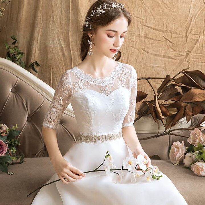 楽天市場】ウェディングドレス Aラインドレス 結婚式 ウエディング 