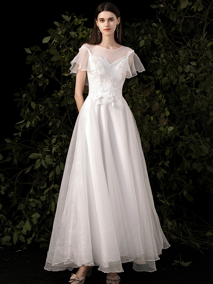 17000円 最大61％オフ！ 新品 ウェディングドレス♡白 ロングドレス