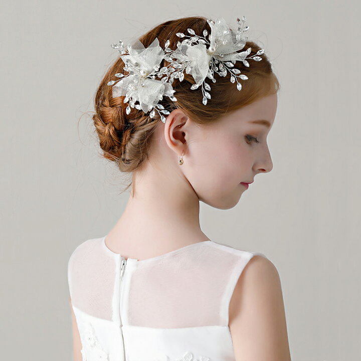 楽天市場 子供 ティアラ ヘッドドレス キッズ 2点セット 女の子 ヘアアクセサリー 髪飾り ウエディング ピアノ発表会 コンクール ウェディング ブライダル用 パーティー 結婚式 舞台 七五三 入学式 入園式 卒業式 プレゼント 白 送料無料 渋谷ウイングス
