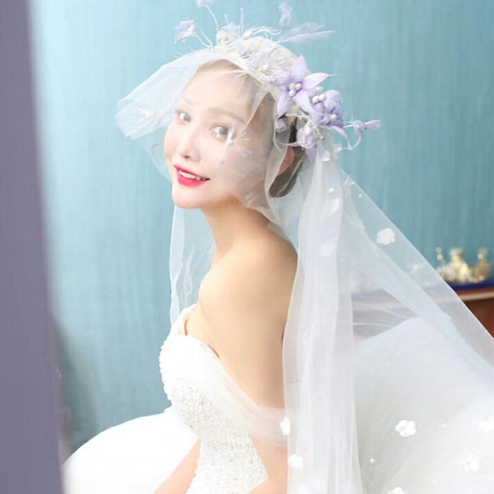 楽天市場 ウェディングハット 花嫁 ウエディングハット ヘッドドレス 結婚式 ベール付き 二次会 パーティーハット 髪飾り ウェディング 帽子 ブライダル ヘアアクセサリー 披露宴 発表会 渋谷ウイングス