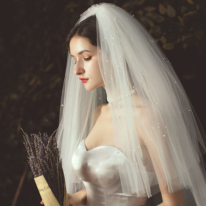 ウエディングベール パール 結婚式 小物 髪飾り ブライダル 花嫁