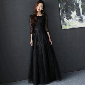 楽天市場 ロングドレス 長袖の通販