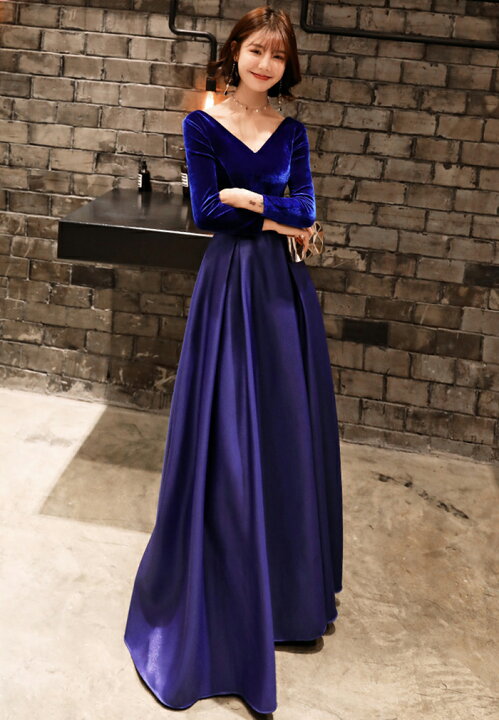 楽天市場 ロングドレス 演奏会用ドレス 長袖 パーティードレス カラードレス イブニングドレス フォーマルドレス 花嫁 ドレス 結婚式 カクテルドレス 二次会 お呼ばれ エンパイア ワンピース コンサート 大きいサイズ 発表会 披露宴 Xxs Xs S M L Xl Xxl Xxxl 渋谷