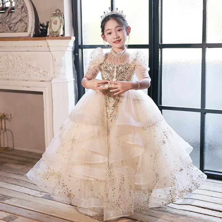 楽天市場】子ども ドレス 高級 ロングドレス キッズ ジュニア 子供  