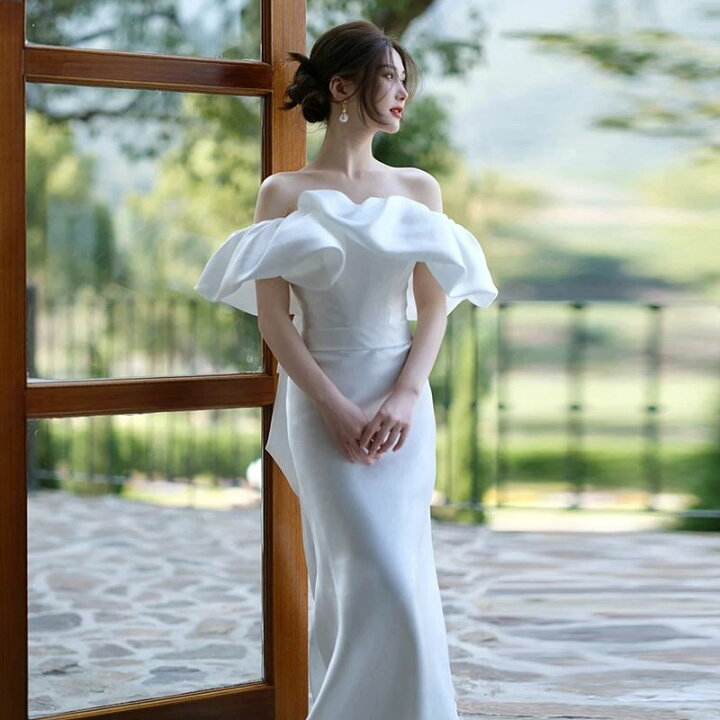 楽天市場】ウェディングドレス 豪華 マーメイドドレス 結婚式 カラー 