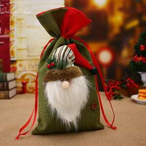 クリスマス置物 クリスマス雑貨 クリスマスオーナメント リンゴ袋 キャンディ袋 クッキー袋 クリスマス ギフト袋 プレゼント袋 ぬいぐるみ 立体 クリスマス飾り 布袋 サンタクロース こど