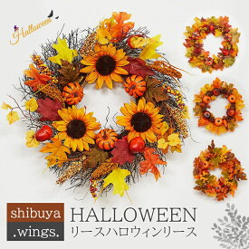リース ハロウィンリース 玄関リース かぼちゃ HALLOWEEN ショーウインドー ハロウィン置物 窓かざり ドア掛け 花輪 ハロウィン飾り 部屋装飾 飾り オータムリース ドア 壁掛け ディスプレイ cosplay パーティー ナチュラル オーナメント 手作り 雑貨 プレゼント イベント