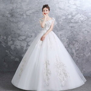ウェディングドレス 白 オフホワイト 格安 レース 結婚式 花嫁 シンプル ロングドレス ブライダル 二次会 パーティードレス 披露宴 プリンセスドレス 挙式 大きいサイズ ウエディングドレス