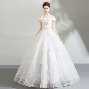 ウェディングドレス 白 オフホワイト 格安 レース 結婚式 花嫁 シンプル ロングドレス パーティードレス 披露宴 プリンセスドレス ブライダル 二次会 大きいサイズ ウエディングドレス 前撮