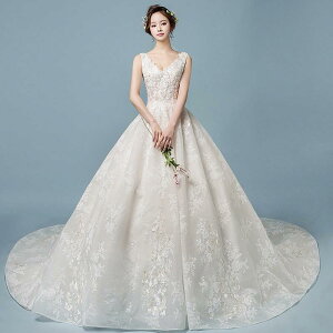 ウェディングドレス カラー 安い 上品 レース 結婚式 花嫁 シンプル ロングドレス ブライダル 二次会 パーティードレス 披露宴 プリンセスドレス 大きいサイズ ウエディングドレス 前撮り