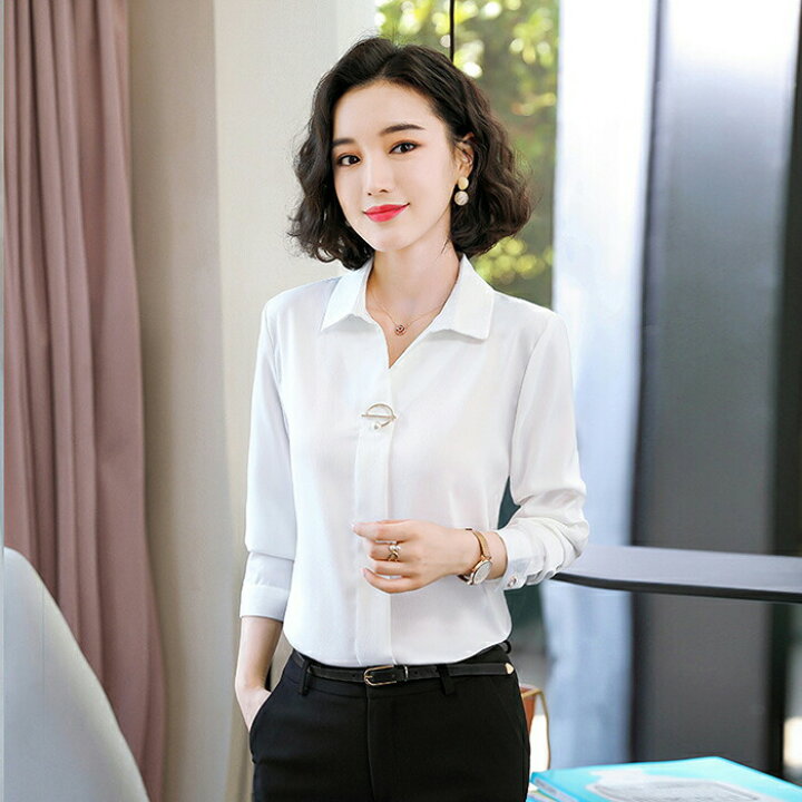 楽天市場 シャツ レディース ブラウス オフィス 長袖 大きいサイズ フォーマルシャツ スーツ ブラウス ビジネス 制服 リクルート おしゃれ ワイシャツ レディース トップス インナー Ol 通勤 事務服 就活 面接 会社 仕事着 S Xxxxl 渋谷ウイングス