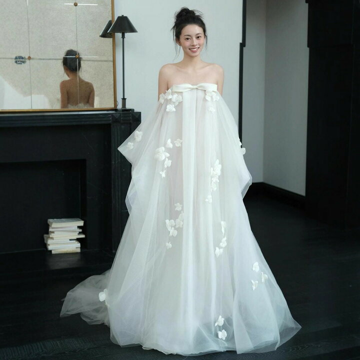 楽天市場】パーティードレス 二次会 花嫁 ロングドレス 前撮り 結婚式 